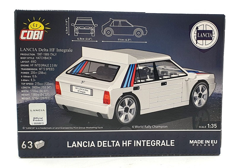 Cobi Bricks 1/35 Scale 24509 - Lancia Delta HF Integrale - Lancia Racing