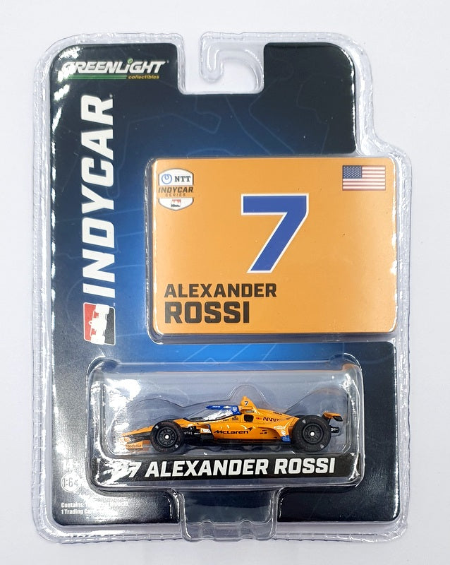 Greenlight 1/64 Scale 11584 NTT Indycar Series #7 A. Rossi - Blue/Orange