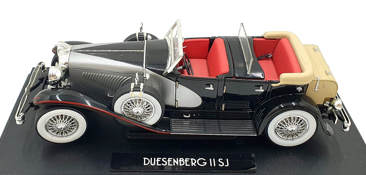 Greenlight 1/18 Scale Diecast 13504 - Duesenberg II SJ - Black/Silver