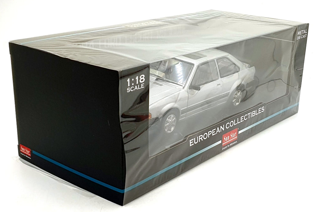 Sun Star 1/18 Scale Diecast 4998R - 1983 Ford Escort RS1600i - Silver