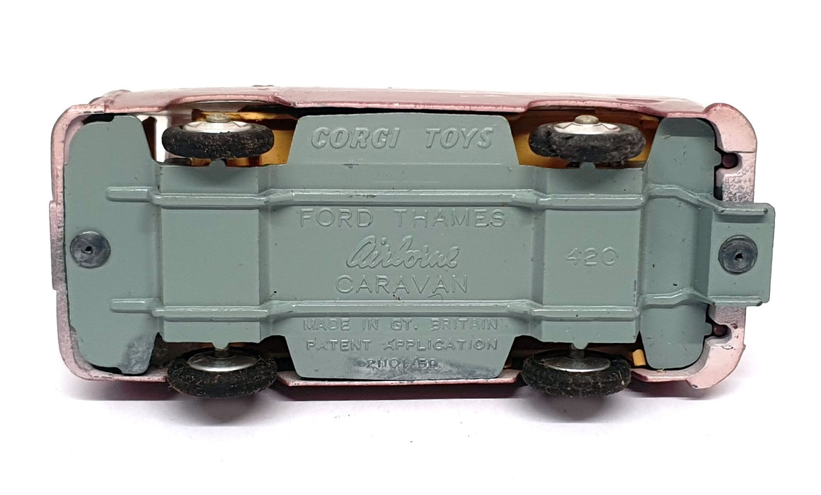 Corgi Toys Original Diecast 420 - Ford Thames Airborne Caravan