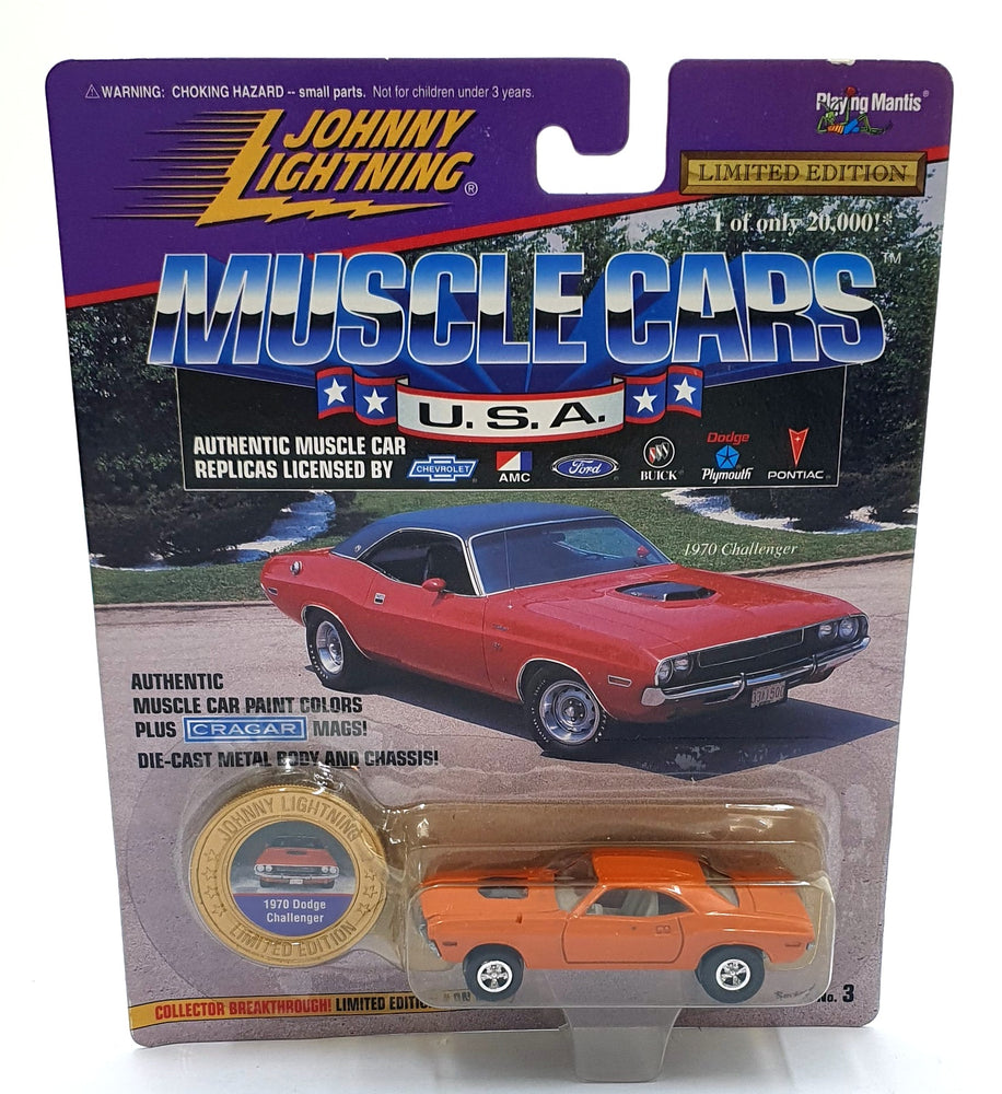 Johnny Lightning 1/64 Scale 202-03 Muscle Cars USA 1970 Dodge Challenger Orange