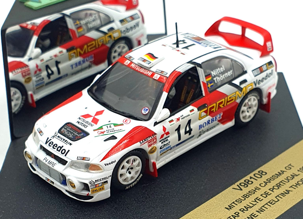 Vitesse 1/43 Scale V98108 - Mitsubishi Carisma GT #14 Portugal Rally 1998
