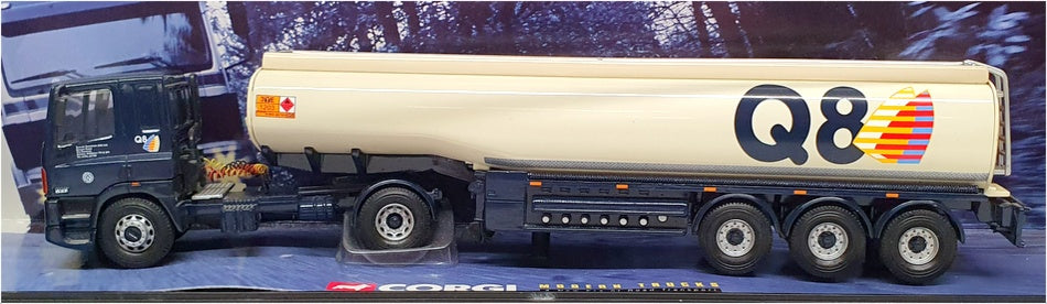 Corgi 1/50 Scale Diecast 75301 - DAF Tanker Truck Q8 - Blue/White