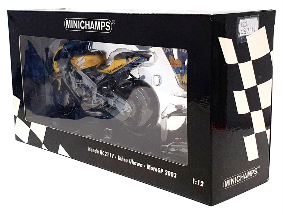 Minichamps 1/12 Scale 122 037111 - Honda RC211V Ukawa MotoGP 2003