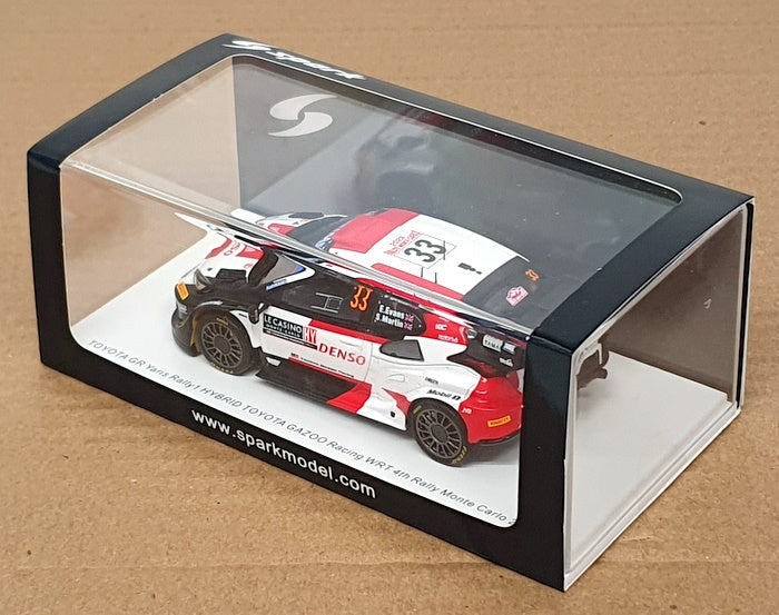 Spark 1/43 Scale S6719 - Toyota GR Yaris #33 4th Monte Carlo Rally 2023