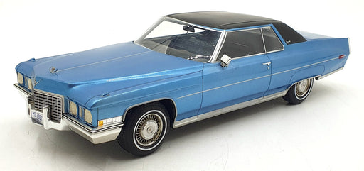 BOS Models 1/18 Scale BOS139 - 1972 Cadillac Coupe de Ville - Blue