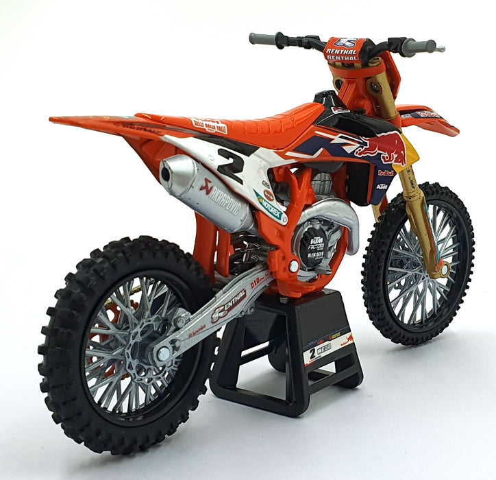 New Ray 1/12 Scale Diecast 58353 - KTM 450 SX-F #2 Motorbike - Cooper Webb