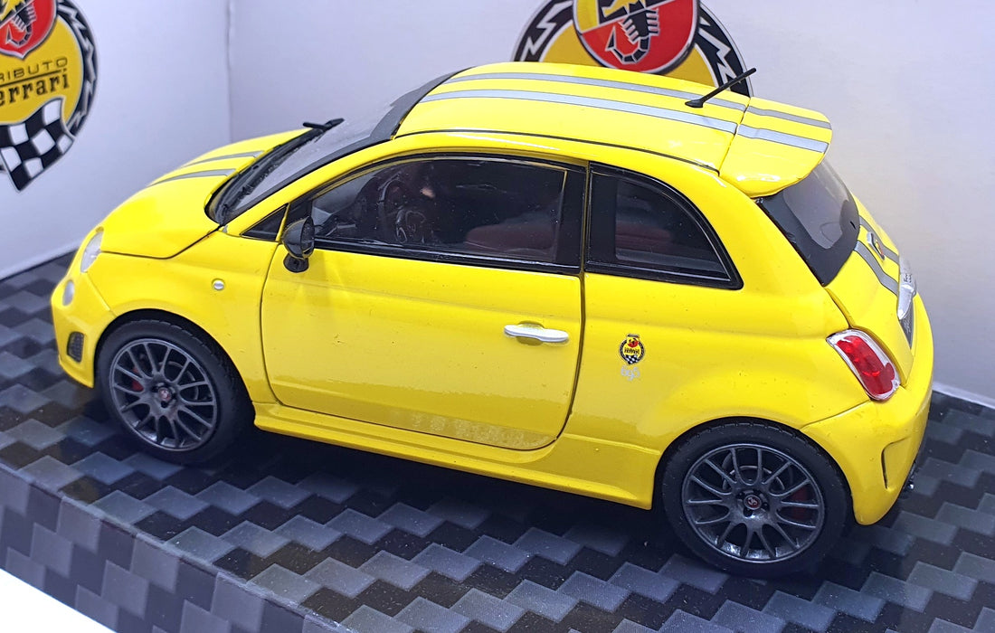 Motorama 1/24 Scale Diecast 497353 - Fiat Abarth 695 Tributo Ferrari - Yellow
