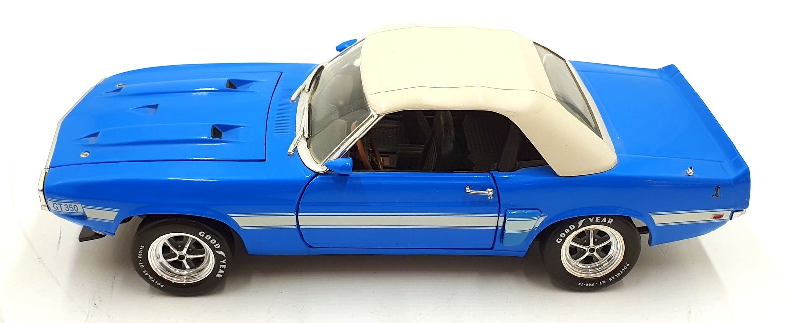 Ertl 1/18 Scale Diecast 32073 - 1969 Shelby Cobra GT-350 - Blue