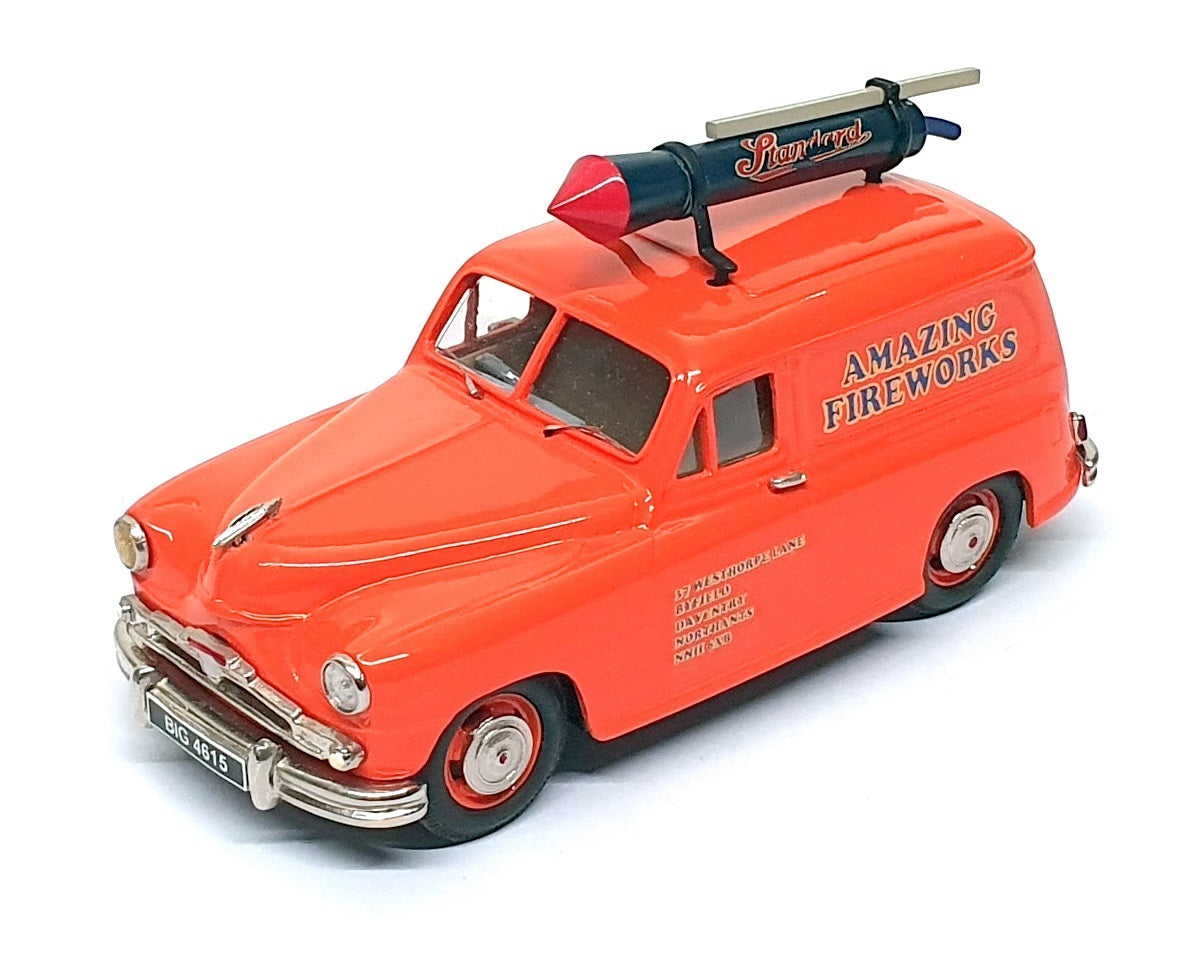 Kenna Models 1/43 Scale AF01 - Standard Vanguard Van Amazing Fireworks - Orange