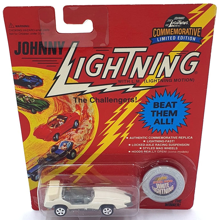 Johnny Lightning 1/64 Scale 100-142 - The Challengers White Lightning - White