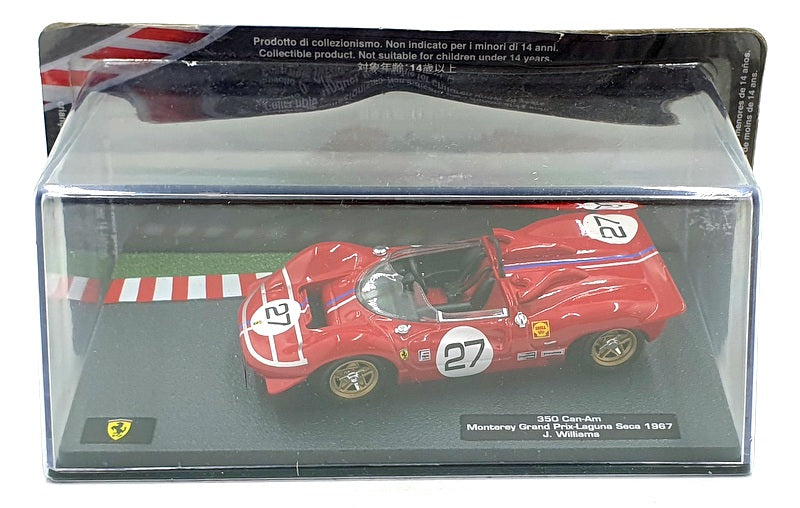 Altaya 1/43 Scale 30424G - Ferrari 350 Can-Am #27 Laguna Seca 1967 - Red