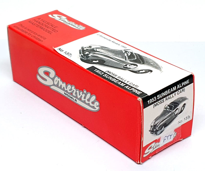 Somerville Models 1/43 Scale No. 137A - 1953 Sunbeam Alpine #500 Moss Rally Car