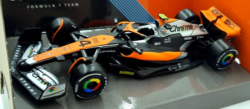 Burago 1/43 Scale 18-38087 - F1 McLaren MCL60 2023 British GP #4 L.Norris