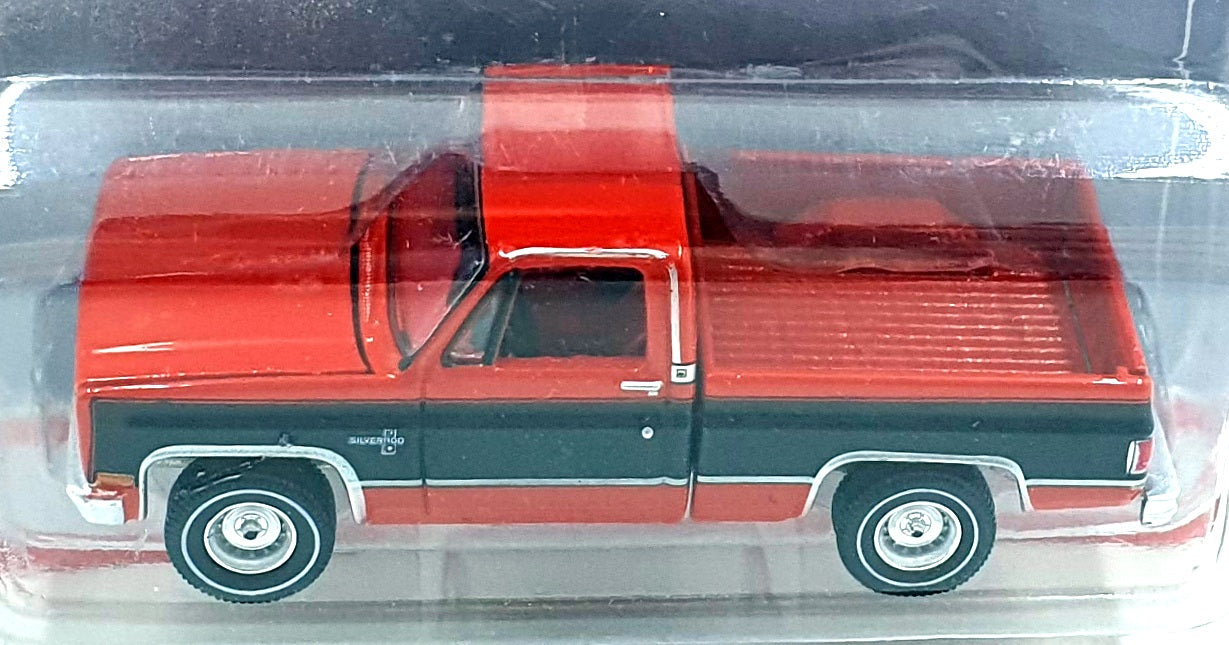 Auto World 1/64 Scale AW64332 - 1984 Chevy Silverado 10 Fleetside Truck - Red