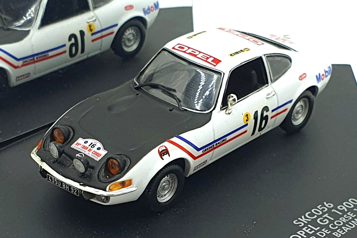 Skid 1/43 Scale SKC056 - Opel GT 1900 #16 Tour De Course 1970 - Beaumont