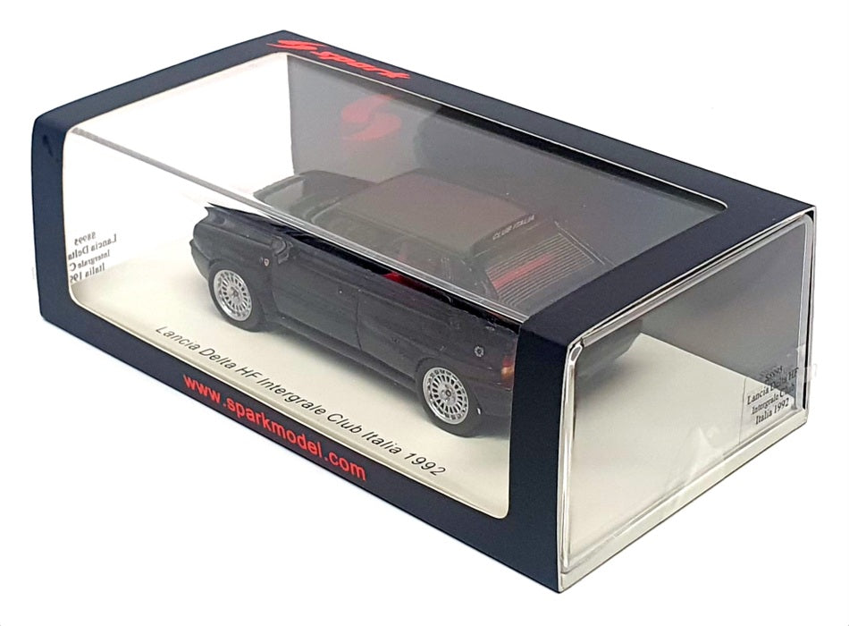 Spark 1/43 Scale S8995 - Lancia Delta HF Intergrale Club Italia 1992 - Black