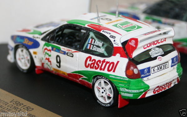 VITESSE 1/43 SCALE - V98150 - TOYOTA COROLLA WRC WINNER CATALUNYA 1998 AURIOL