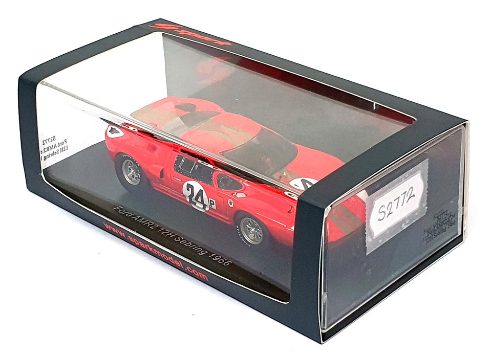 Spark 1/43 Scale S2772 - Ford AMR2 #24 14H Sebring 1966 Hill/Stewart