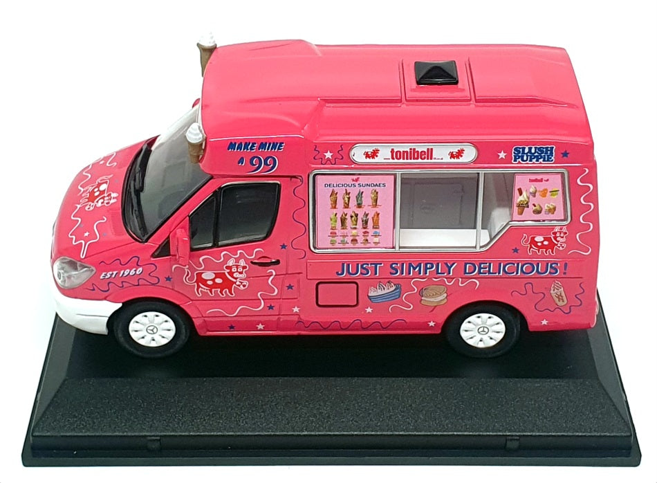 Oxford Diecast 1/43 Scale 43WM009 - Mercedes Whitby Ice Cream Van - Dk Pink