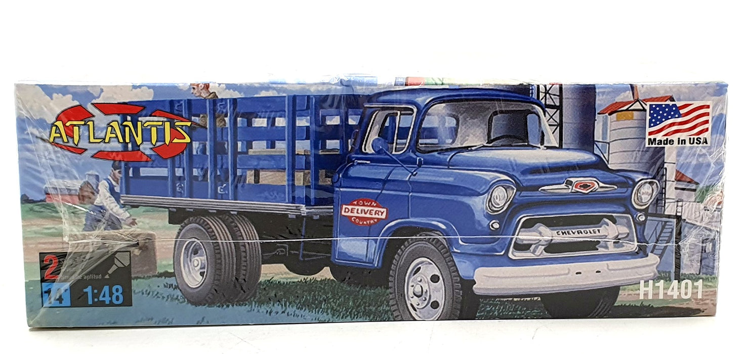 Atlantis Models 1/48 Scale Model Kit H1401 - 1955 Chevrolet 2 Ton Stake Truck