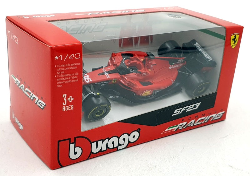 Burago 1/43 Scale 18-36836 - F1 Ferrari SF23 2023 #16 Charles Leclerc