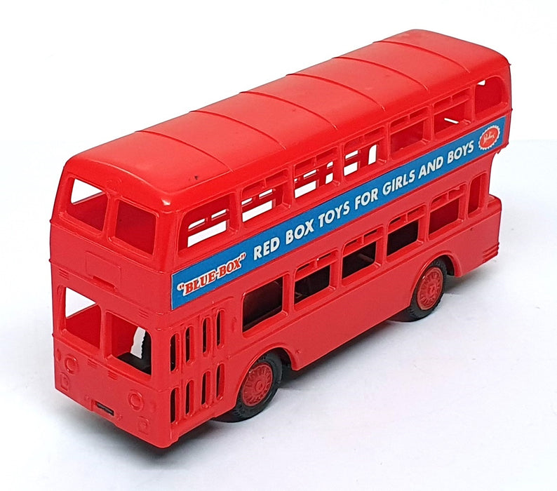 Blue Box 12cm Long 77819A - Double Decker Bus With Friction Drive - Red