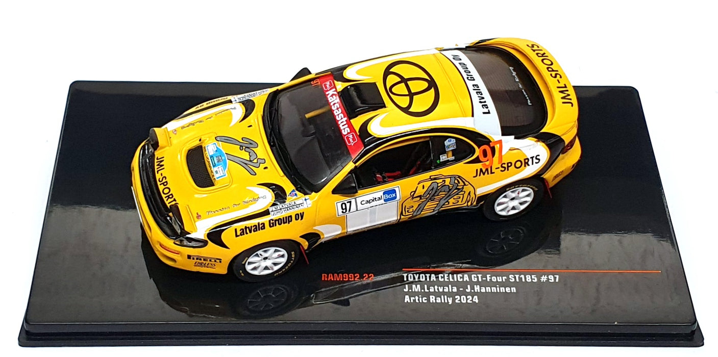 Ixo 1/43 Scale RAM992.22 - Toyota Celica GT-Four ST185 #97 Artic Rally 2024