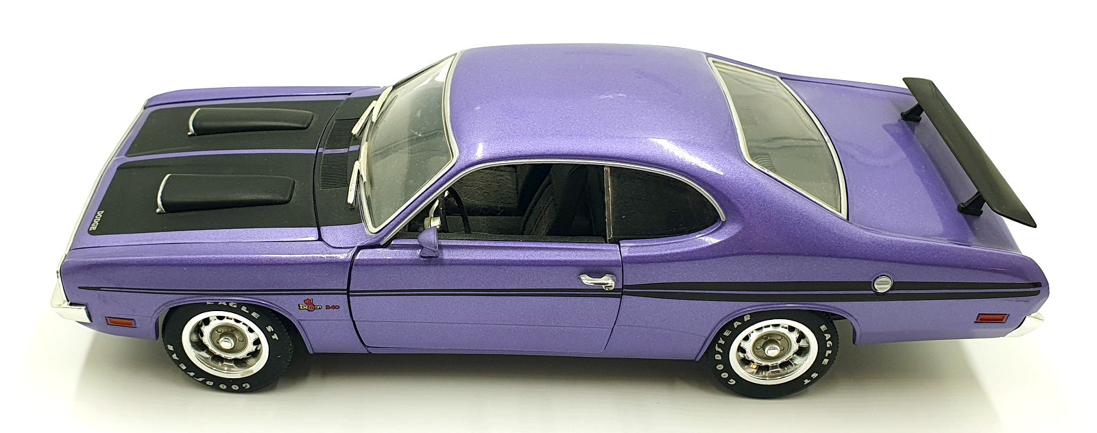 Ertl 1/18 Scale Diecast DC14126U - 1971 Dodge Demon - Purple/Black