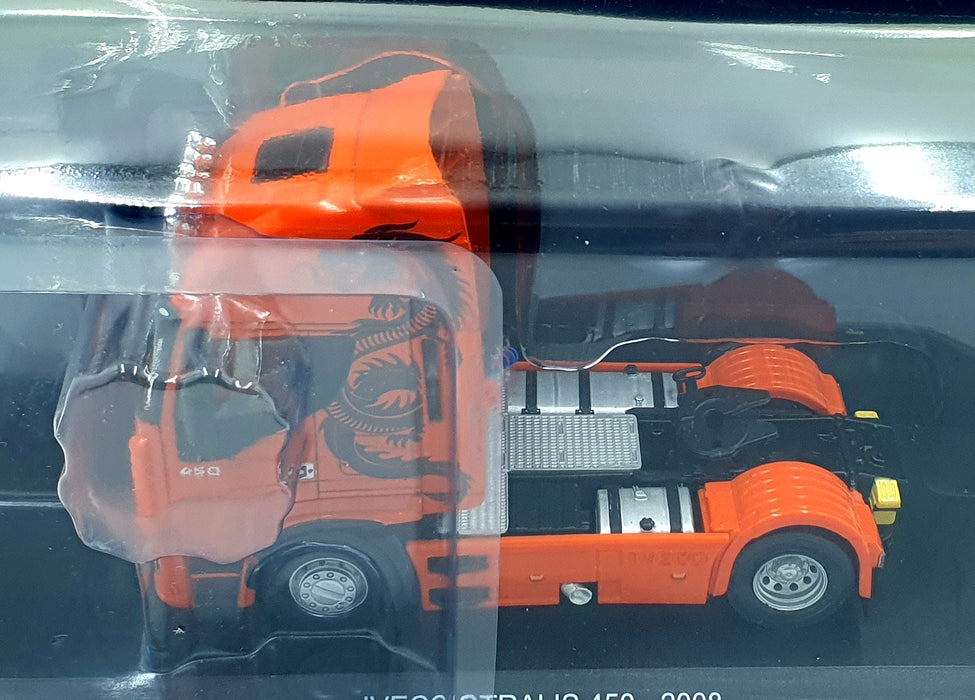 Hachette 1/43 Scale G1470012 - 2008 IVECO Stralis 450 - Orange/Dragon