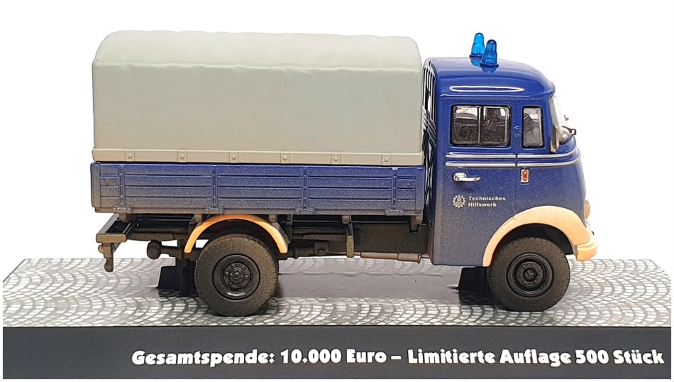 Premium ClassiXXs 1/43 Scale 11056 Mercedes Benz L319 Truck Weathered (THW) Blue