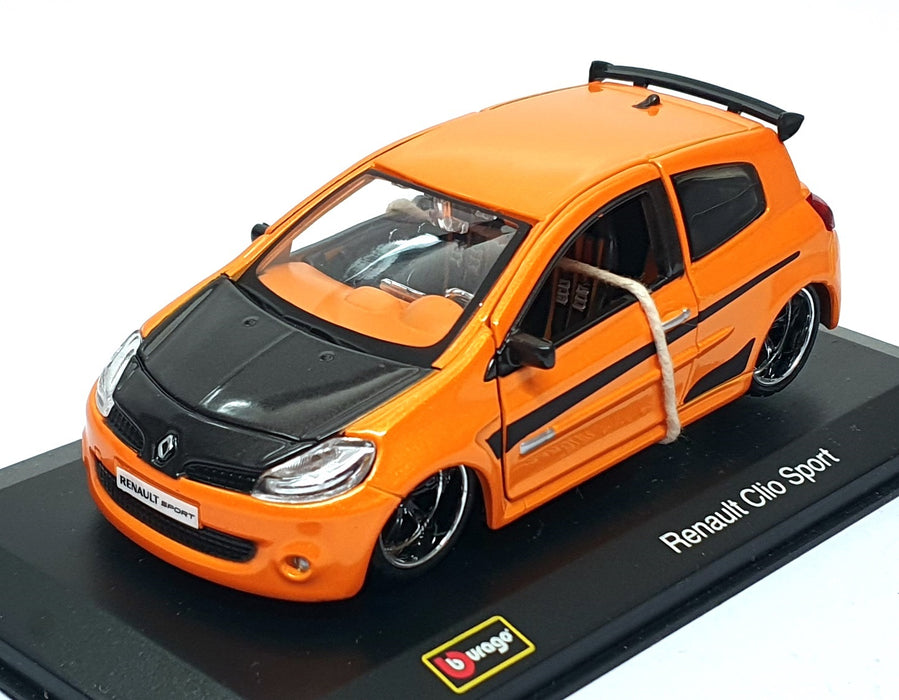 Burago 1/32 Scale Diecast 18-42000 - Renault Clio Sport - Orange/Black