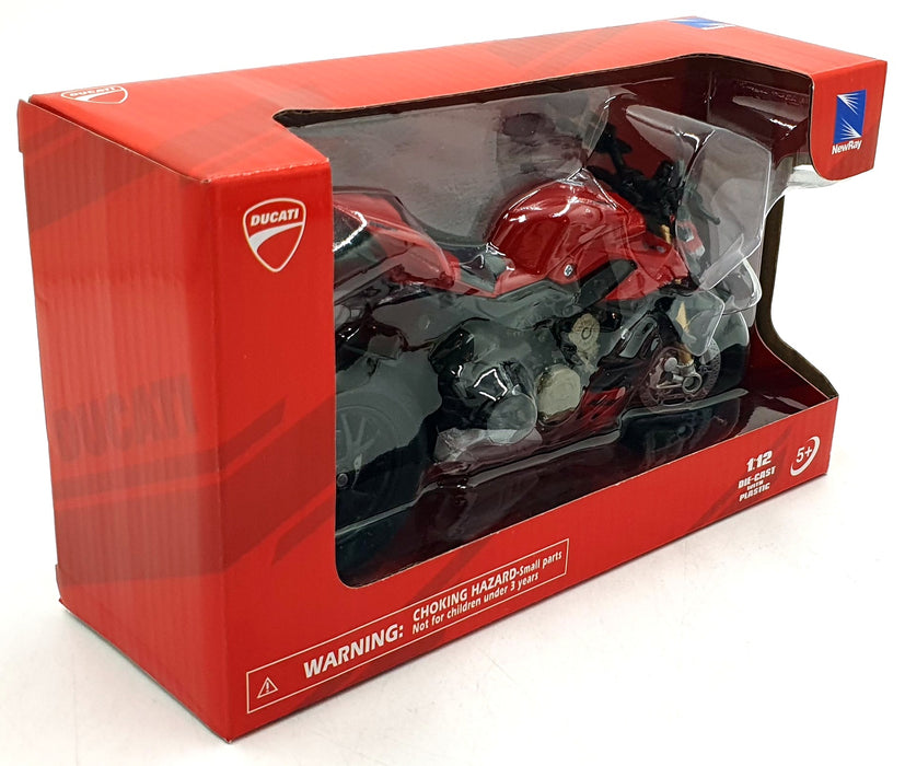 NewRay 1/12 Scale 58273 - Ducati Supernaked V4S Motorbike - Red