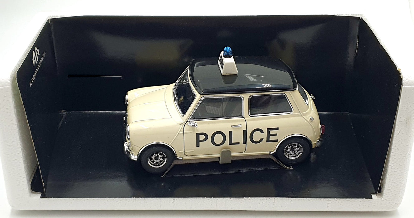Solido 1/16 Scale Diecast 7190-4 - Mini Cooper Police - Cream/Black