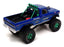 Greenlight 1/43 Scale 86097 - 1974 Ford F-250 Bigfoot Monster Truck - Blue CHASE