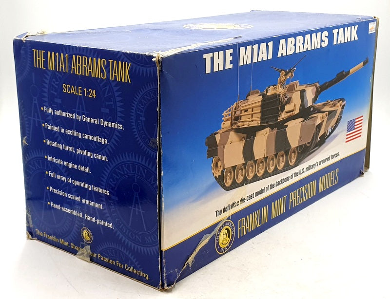 Franklin Mint 1/24 Scale Diecast B11B815 - The M1A1 Abrams tank
