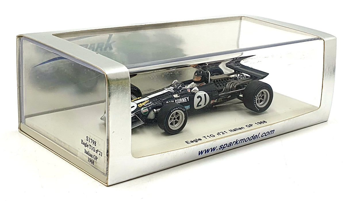 Spark 1/43 Scale S1798 - Eagle T1G #21 Italian GP 1968 - Gurney