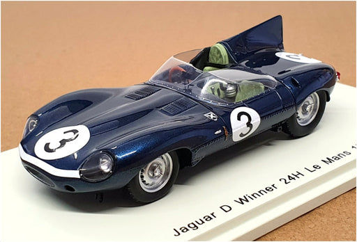 Spark Model 1/43 Scale 43LM57 - Jaguar D Winner 24h LM 1957 - Met Blue