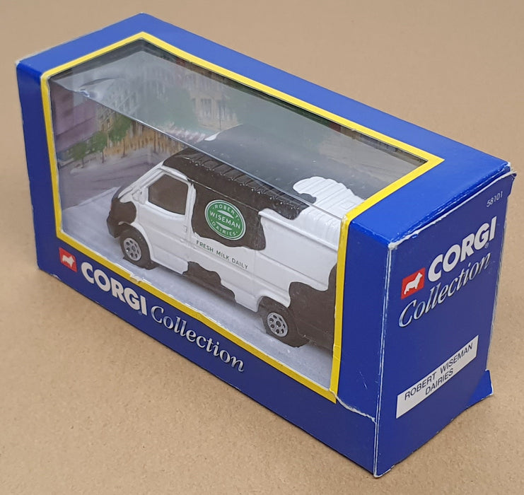 Corgi Diecast 58101 - Ford Transit Van Robert Wiseman Dairies - White/Black