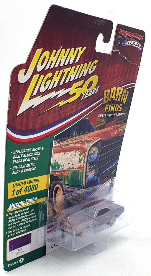 Johnny Lighting 1/64 Scale JLMC020 - 1970 Plymouth Cuda - Purple