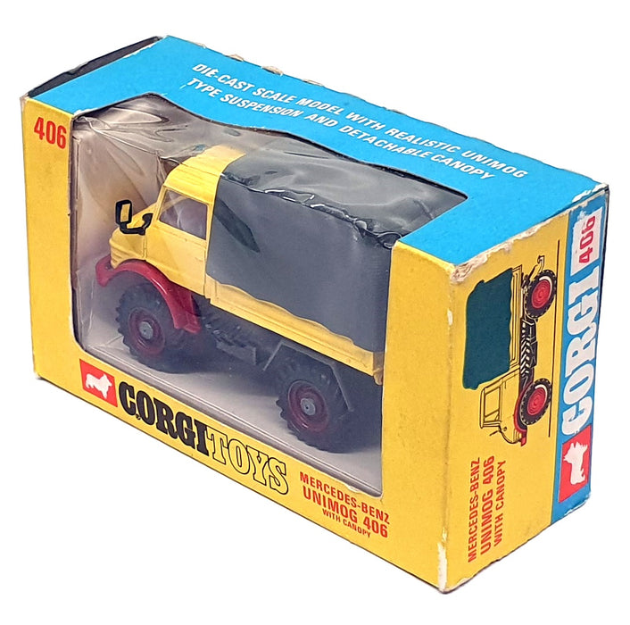 Corgi Toys Original Diecast 406 - Mercedes Benz Unimog 406 With Canopy
