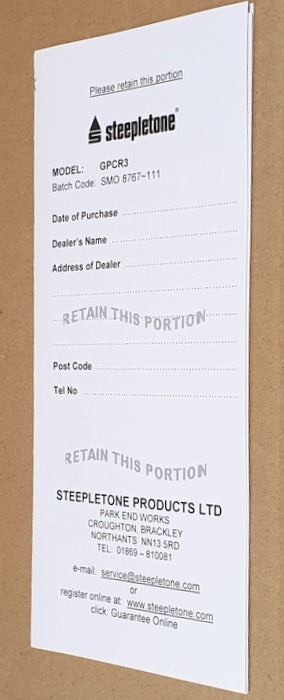 Steepletone 24.5cm Tall GPCR3 - 50's Style Gas Pump Alarm Clock Radio - White