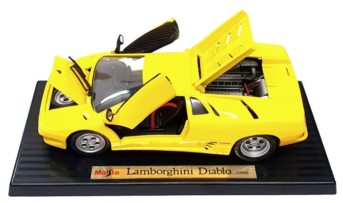 Maisto 1/18 Scale Diecast LD1990Y - 1990 Lamborghini Diablo - Yellow