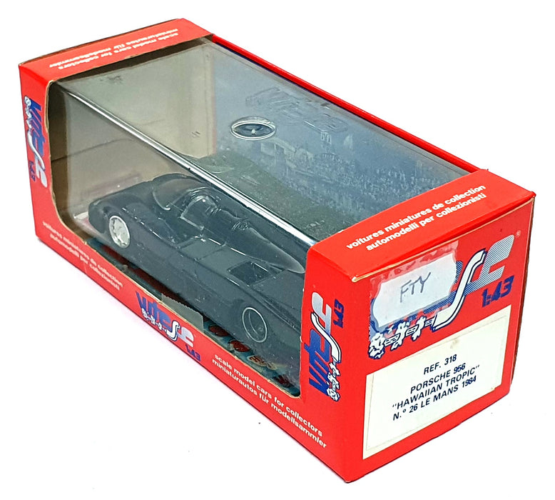 Vitesse 1/43 Scale 318 - Porsche 956 Hawaiian Tropic Le Mans 1984 - Black