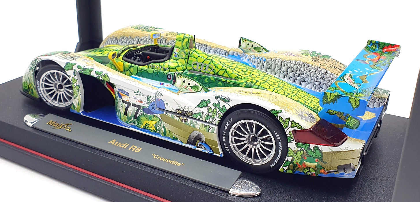 Maisto 1/18 Scale Diecast 35899 - Audi R8 Crocodile Asian Le Mans series #77