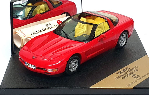 Vitesse 1/43 Scale VMC99018 - 1998 Chevrolet Corvette Open Roof Top - Red