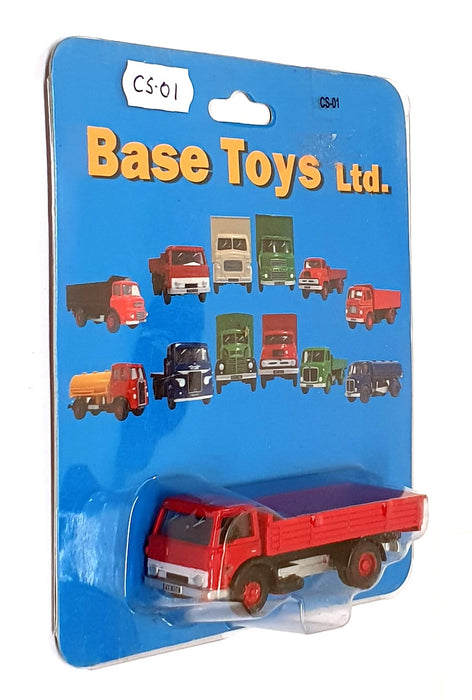 Base Toys 1/76 Scale Diecast CS-01 - Ford Dropside Truck - Red