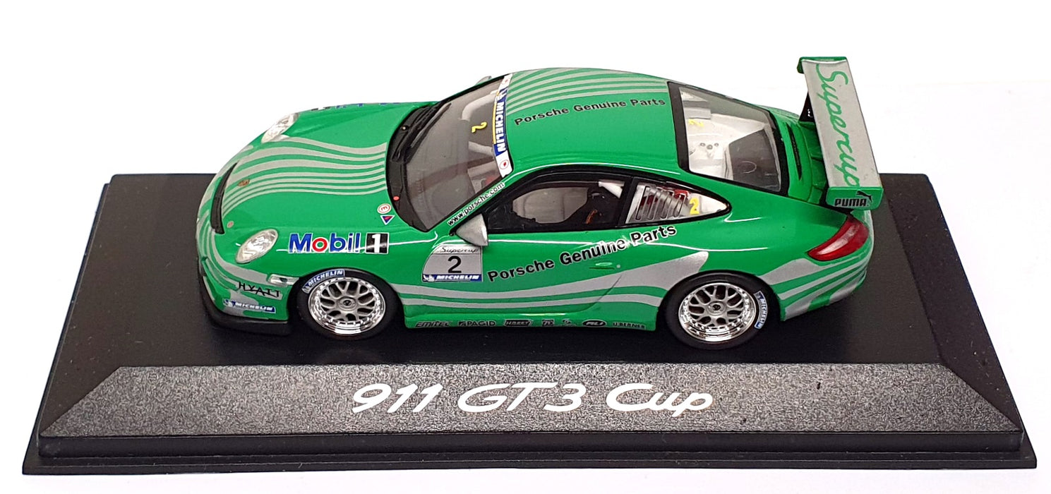 Minichamps 1/43 Scale WAP 020 126 16 - Porsche 911 GT3 Cup #2 Green/Silver
