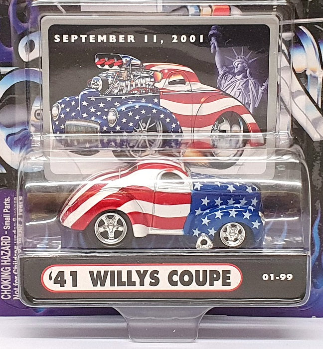 Muscle Machines 1/64 Scale 71151 02-35 - 1941 Willys Coupe - Stars & Stripes